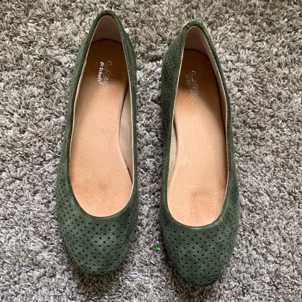 Dr. Scholls flat green dress shoes 8.5